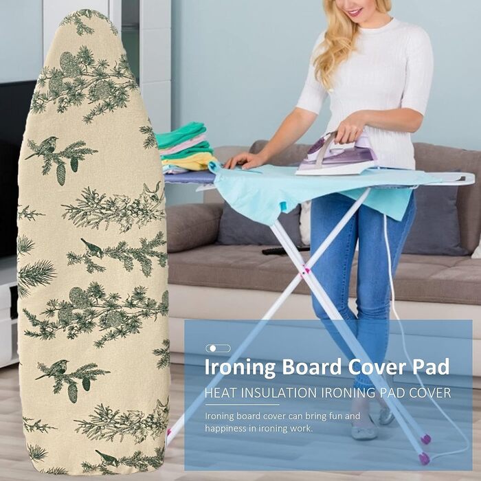 Близняк для прасувальної дошки, бавовна, 140x50 см, з гумкою, для прасувальних станцій та прасок