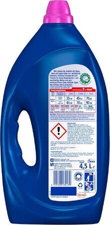 Рідкий пральний засіб Spee Aktiv Gel Color 4+1 для кольорових речей, 100 прань (2 x 50), 1.13 л, свіжий аромат