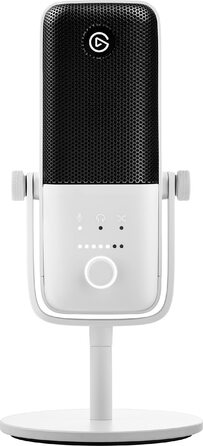 Мікрофон Elgato Wave:3 White - USB конденсаторний для стрімінгу, подкастів, геймінгу та роботи. З безкоштовним ПЗ