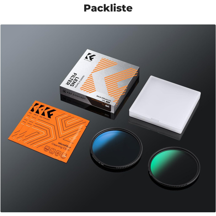 Фільтри K&F Concept 43mm: Black Mist 1/4, Поляризаційний, CPL з багатошаровим покриттям (Nano Klear)