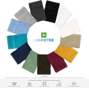 Набір рушників для ванної Hammetex, 6 предметів, бордовий (2 банні 70x140 см та 4 рушники для рук 50x100 см)