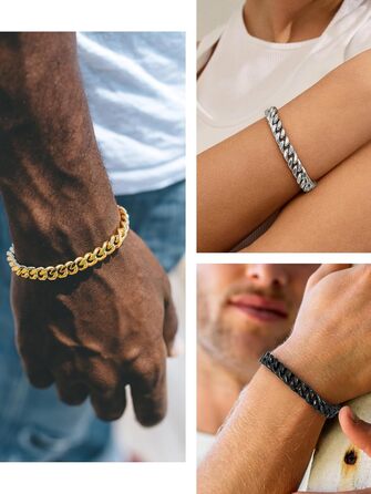 Чоловіча ланцюжок Panzerkette Miami з нержавіючої сталі Bestyle, 21 см, 9 мм | з подарунковою коробкою