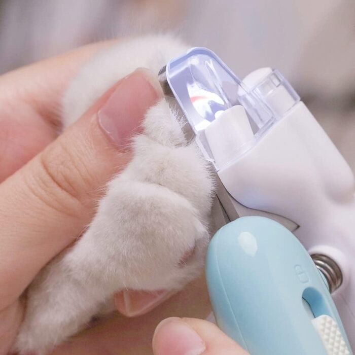 Тример для когтів домашніх тварин DONGKER з LED-підсвічуванням та гострою клинком, для собак та котів середніх та маленьких порід