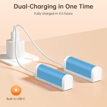 Jonwall Електричні грілки для рук, перезаряджаються, 2 шт. у наборі, USB, 3 рівні нагріву, для кемпінгу, гольфу, подарунок (блакитні)