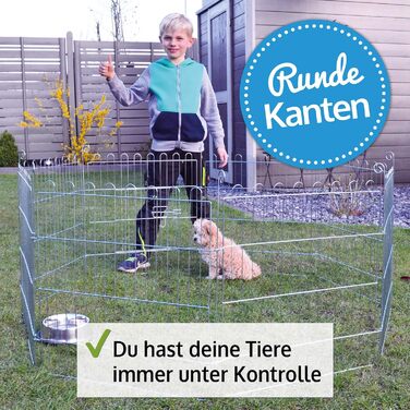 Вольєр Zooprinz Premium XXL для дрібних тварин та собак/щенят - з захисним сітком, 60 см - без захисту дна