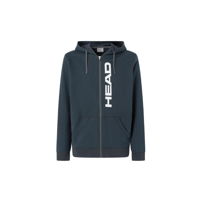 Чоловіча толстовка на блискавці Head Club Original Hoodie Fz, темно-синя, розмір XL