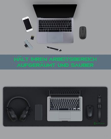 Кисмет Black Shark Gaming Pad XL Manta P3 900x400 мм, чорний