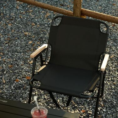 Кемпінговий стілець складний, камуфляжний, 225 кг, Oxford, для риболовлі, пікніка, подорожей - Green/Black