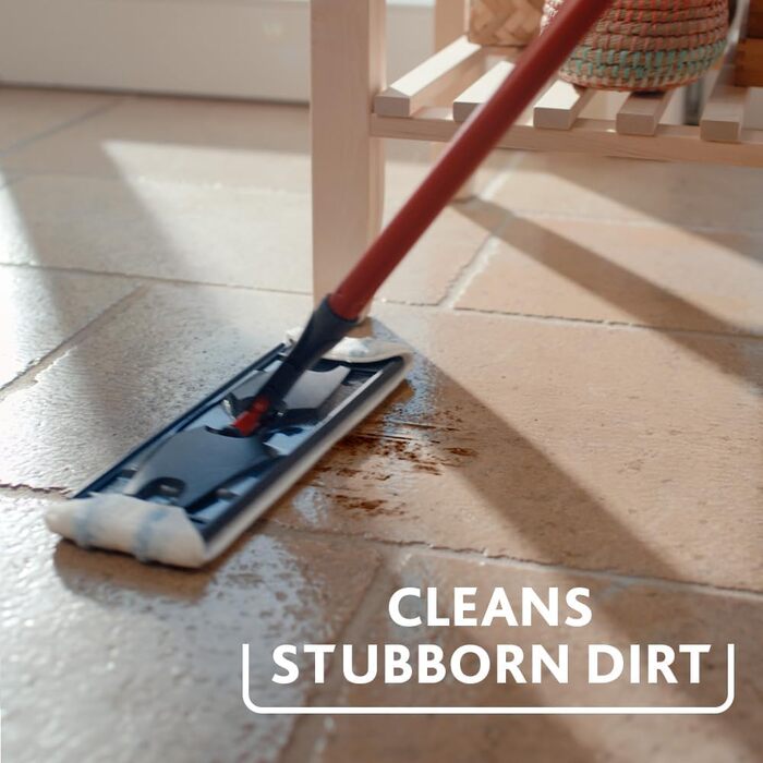 Vileda H2PrO Floor Wiper | 100% Separation of Clean and Dirty Water | Water-Saving Design | One-Hand Operation | Compact Storage | Ergonomic Handle | Microfiber | Eco-Packaging