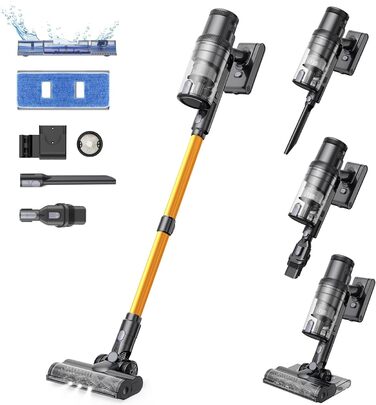 Бездротовий пилосос Proscenic P11 Ultra: потужний, легкий, з акумулятором 50 хв, сенсорний екран, зелене світло, антизаплутування, для дому та авто