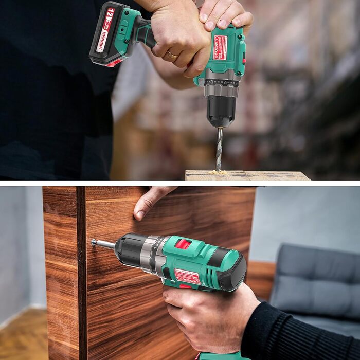 Набір інструментів HYCHIKA DIY Pro: акумуляторний дриль-шуруповерт 30Nm + 104 шт. + кейс. Для ремонту та обслуговування