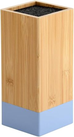 Підставка для ножів KESPER з бамбука та пластику, коричнева, 10x10x23 см