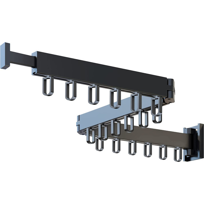 Складаний сушильник для білизни Honeyhouse з кріпленням до стіни, чорний