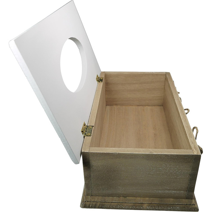 Khevga Cosmetic Tissue Box - Elegant Tissue Box in Brown, Decorative Storage for Cosmetic Tissues, Ideal for Bathroom, Living Room or Office