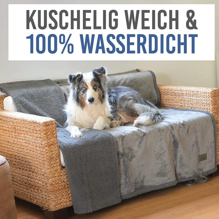 Водонепроникний килимок для собак 150x160 см | Практичний, для подорожей, авто, дивану | Легкий, зручний, миється | 150x160 см