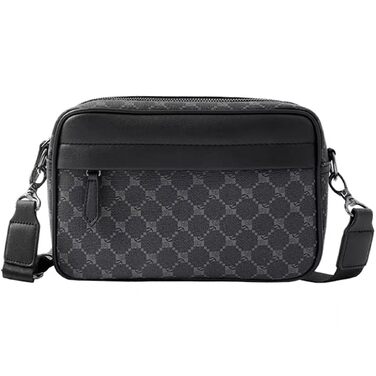 Чоловіча сумка-месенджер через плече Klein: водонепроникна сумка CrossBody з багатофункціональними кишенями для роботи та подорожей, чорна