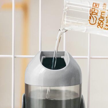 Поїлка для собак, котів та кроликів: вилка-поїлка, 700 мл, сіра