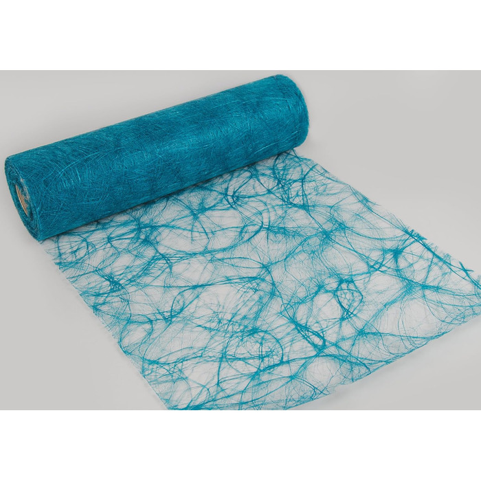 Unknown 25 m x 30 cm Sizoweb® Nonwoven Original Table Band Table Runner Turquoise Blue for Wedding and Special Occasions