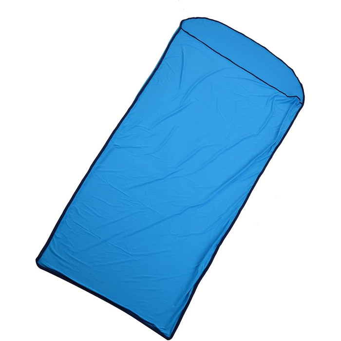 Qukai Elastic Sleeping Bag Liner Ultralight Sleeping Bag Liner Multifunctional Elastic Travel Sheet for Outdoor Camping Compact Design Blue