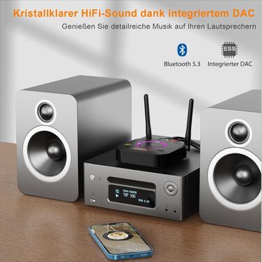 Bluetooth-ресивер 1Mii B06Ultra з підтримкою LDAC для стереосистем та Hi-Fi аудіо адаптер