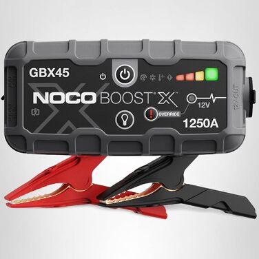 NOCO Boost X GBX45: Пусковий пристрій (бустер) 12V, 1250A, для бензину до 6.5л/дизеля до 4.0л + кабелі