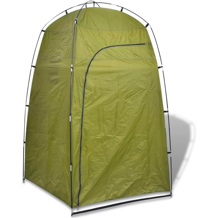 Зовнішній душ vidaXL, душова кабіна для відпочинку на природі (зелений)