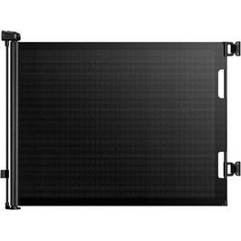 Захист від падіння для дітей Nalezuns: висувний захист для сходів, 0-180 см, сірий/чорний