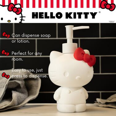 Диспенсер для мила Hello Kitty, колекційний, 294 мл, полімер, офіційна ліцензія Franco