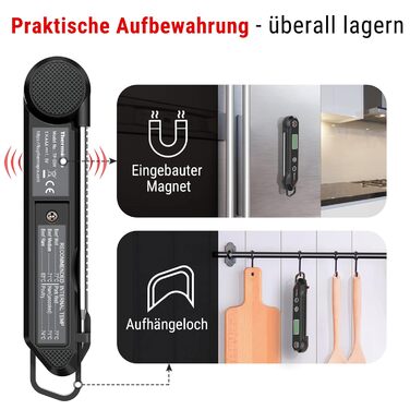 Термометр для м'яса ThermoPro TP03H: точний, швидкий, водонепроникний (IPX6)