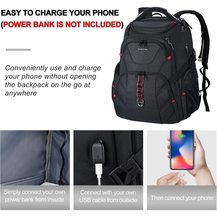 VANKEAN 17-inch extra-large laptop backpack