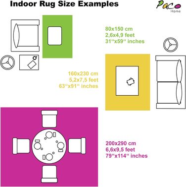 Paco Home Rug Living Room Vintage Short Pile Bedroom Geometric Design Modern, Size: 60x100 cm, Color: Grey