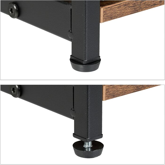 Клітка для собак Relaxdays у стилі меблів, HBT: 85x80x54 см, з полицею, 2 дверцятами, дерев'яний дизайн, коричнево-чорна, розмір 54 x 80 x 85 см