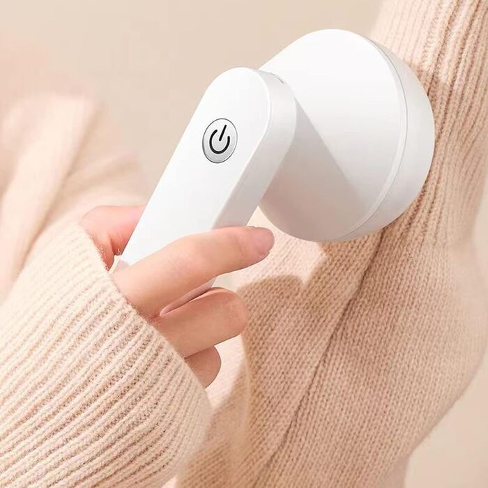 Електричний видальник ворсу Fusselrasierer: тестовий лідер з 6-лопатною голкою, USB, перезаряджається. Для одягу, меблів (зелений)