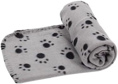 М'який флісовий килимок для собак та котів Nobleza 75x75 см (Сірий)