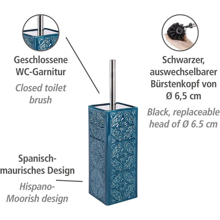 Набір WC Cordoba білий кераміка (блакитний)