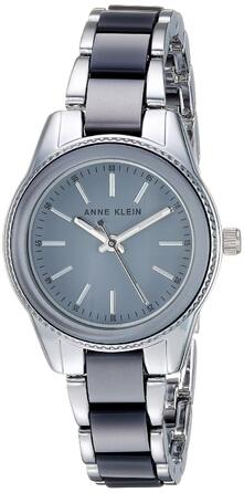 Жіночий кварцовий годинник Anne Klein із пластиковим браслетом (Сірий)