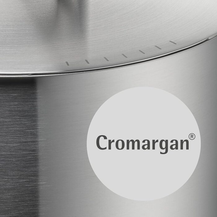 Каструля WMF Ultimate Cool 16 см без кришки, 1,4 л, Cromargan® нержавіюча сталь, без покриття, для індукційних плит, з внутрішньою міткою об'єму, придатна для миття в посудомийній машині