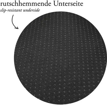 Килимок для собак Hunter Vermont, чорний, S - комфортний, з підвищеним бортиком, антиковзаюча підставка