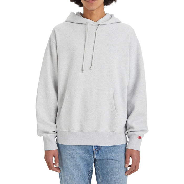 Чоловічий капюшонний світшот Levi's Authentic, сірий світло-сірий (XS)