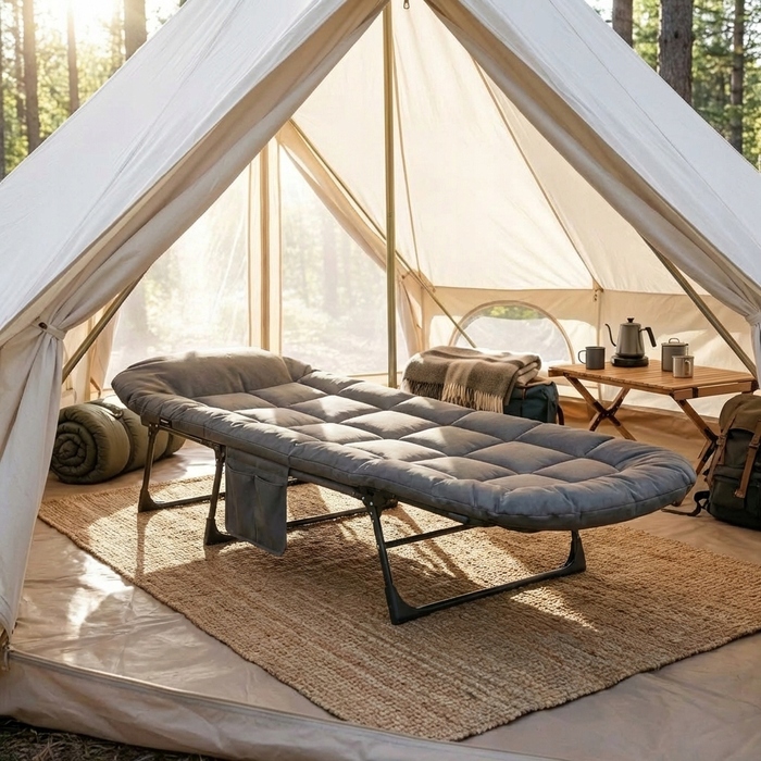 Туристичне розкладне ліжко – кемпінговий шезлонг