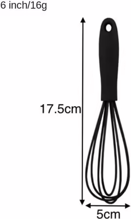 Snow Whisk Mixing Whisk Compact Portable Silicone Mixer, Snow Whisk, Manual Hand Milk Frother, Small Household Egg Mixer Made of Silicone Whisk Kitchen Whisk (Yellow)