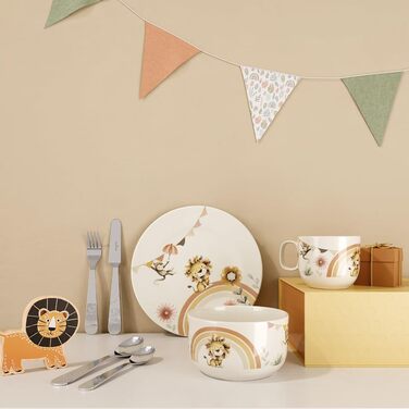 Дитячий набір столових приборів Villeroy & Boch Boho Kids (4 шт.) - нержавіюча сталь, сріблястий/платиновий, придатний для миття в посудомийній машині