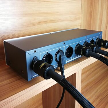 Аудіокабель живлення WAudio 10AWG Hi-Fi для електроніки, роз'єми Schuko та IEC, 2м