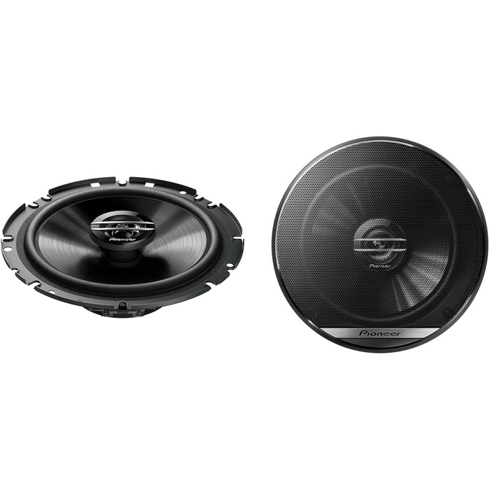 Автомобільні коаксіальні динаміки Pioneer TS-G1720F 17 см, 2-смугові, 300 Вт, 40 Вт RMS, з ґратами, потужний звук, високий ККД