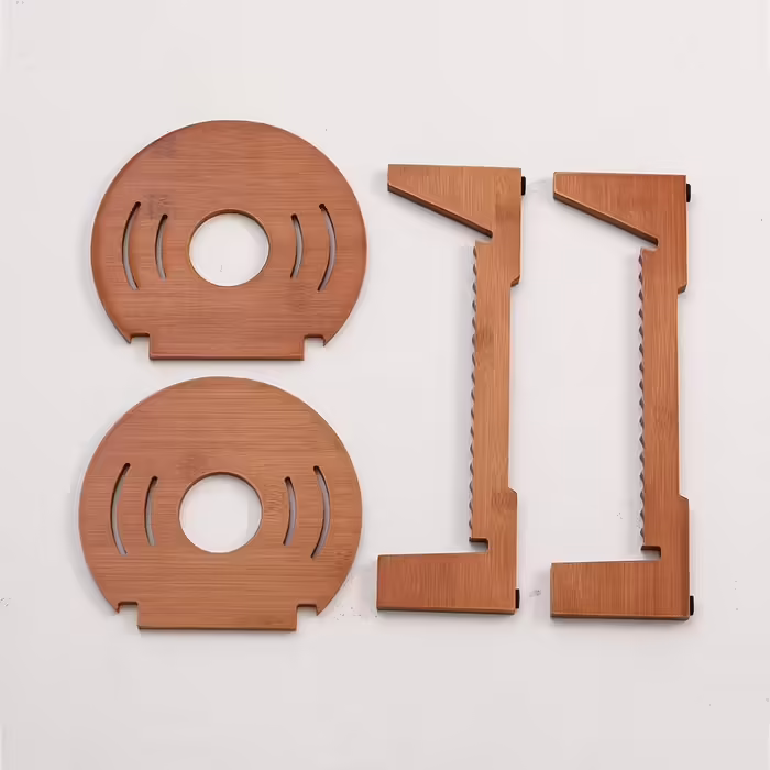 Vinyl Record Storage Rack – Tabletop Vintage Music Album Display Rack – Vinyl Record Storage Shelf Brown