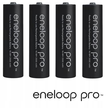 Зарядний пристрій для акумуляторів AA/AAA + 4 акумулятори Eneloop Pro 2500