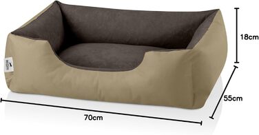 Лягушкове ліжко для собак BedDog M - м'яке, зручне, знімний чохол, для маленьких собак