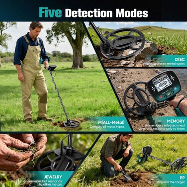 Металодетектор для дорослих та дітей TX910, 5 режимів, водонепроникний IP68, LCD дисплей, чутливий