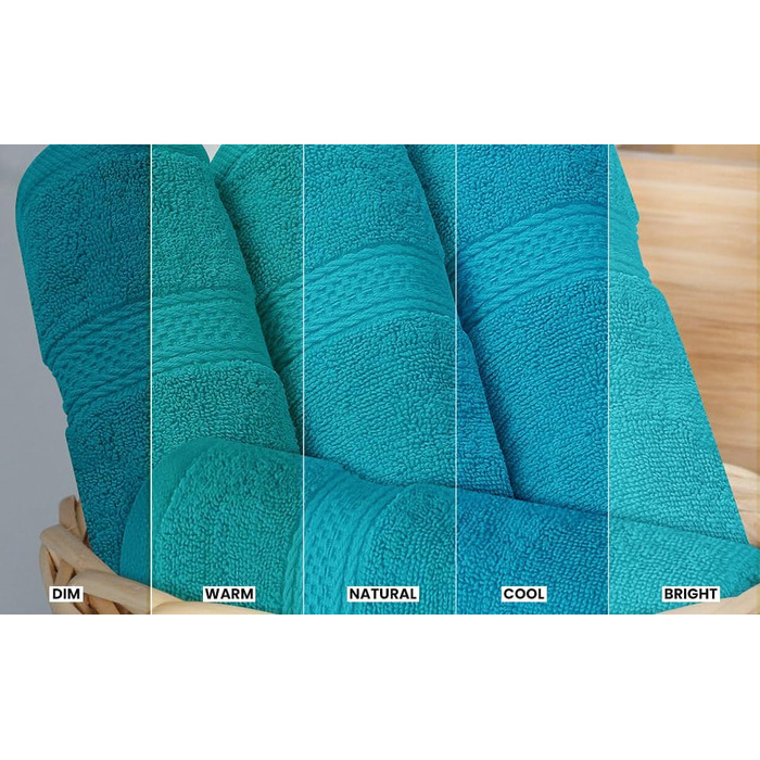 Набір рушників для ванної Utopia Towels, 8 предметів, 100% бавовна, шалфейний (синій, середній розмір): 2 великі, 2 середні та 4 маленькі рушники