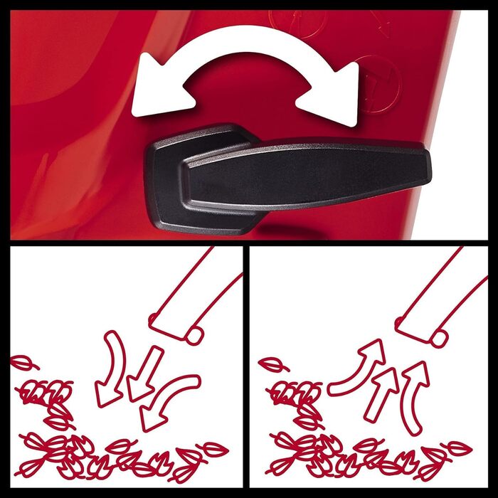 Einhell Electric Leaf Blower GC-EL 3024 E (Suction/Blow Function, Suction Tube Ø 75 mm, Suction Power 650 m³/h, Shredding Function, Shredding Ratio 10:1, Blowing Speed 240 km/h, Collection Bag 40 L)